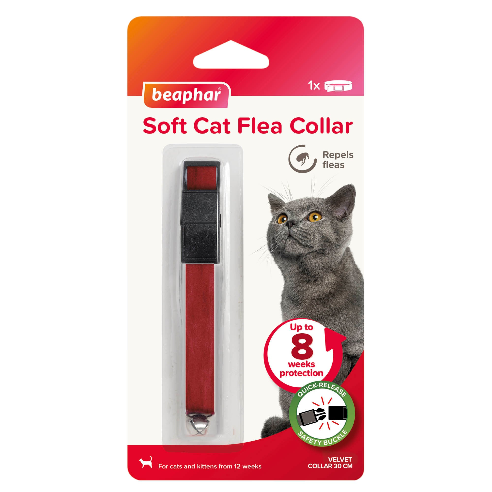 Beaphar Soft Velvet Flea Collar For Cats 30cm