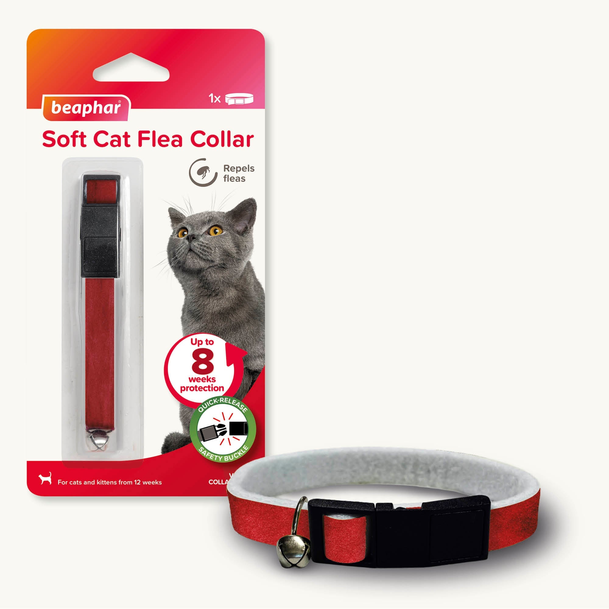 Beaphar Soft Velvet Flea Collar For Cats 30cm