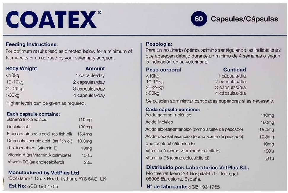 Coatex Capsules For Cats & Dogs