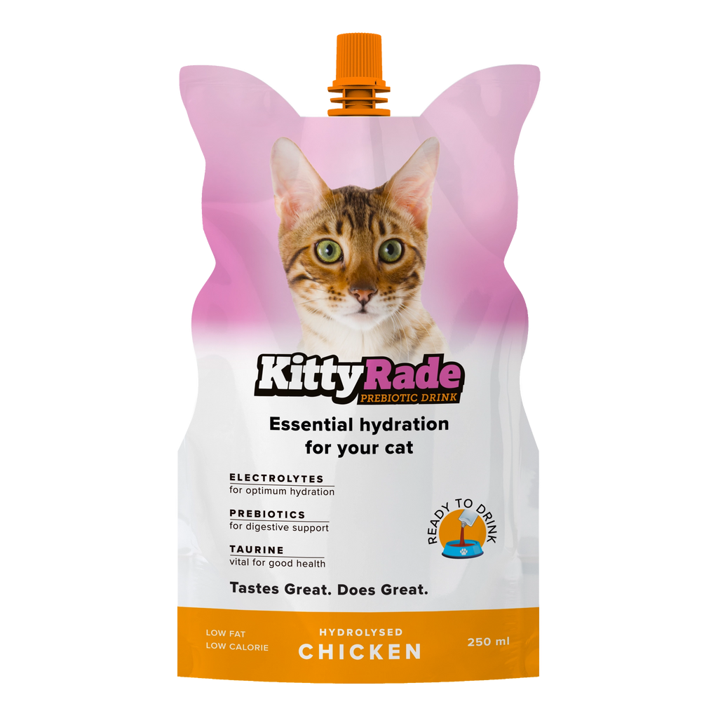 KittyRade 250ml Isotonic Drink & Free KittyRade Meat Snacks Chicken