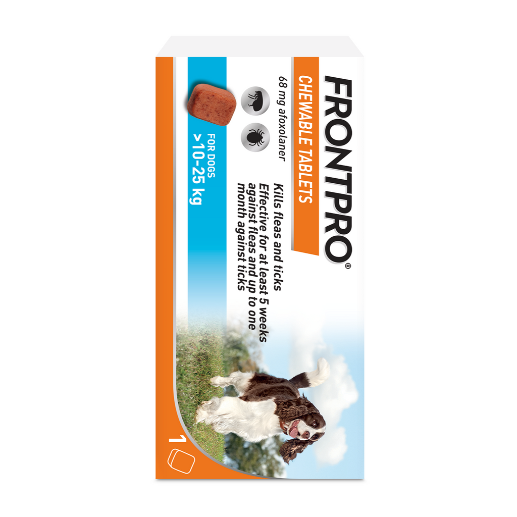 FRONTPRO® Chewable Tablets Flea & Tick Treatment for Dogs 1 Tablet