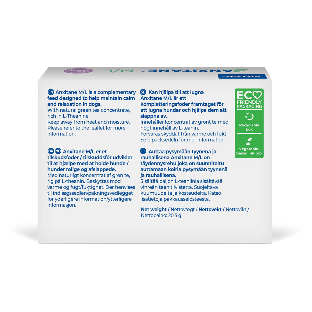 Anxitane Chewable Tablets For Dogs & Cats - 30 Pack
