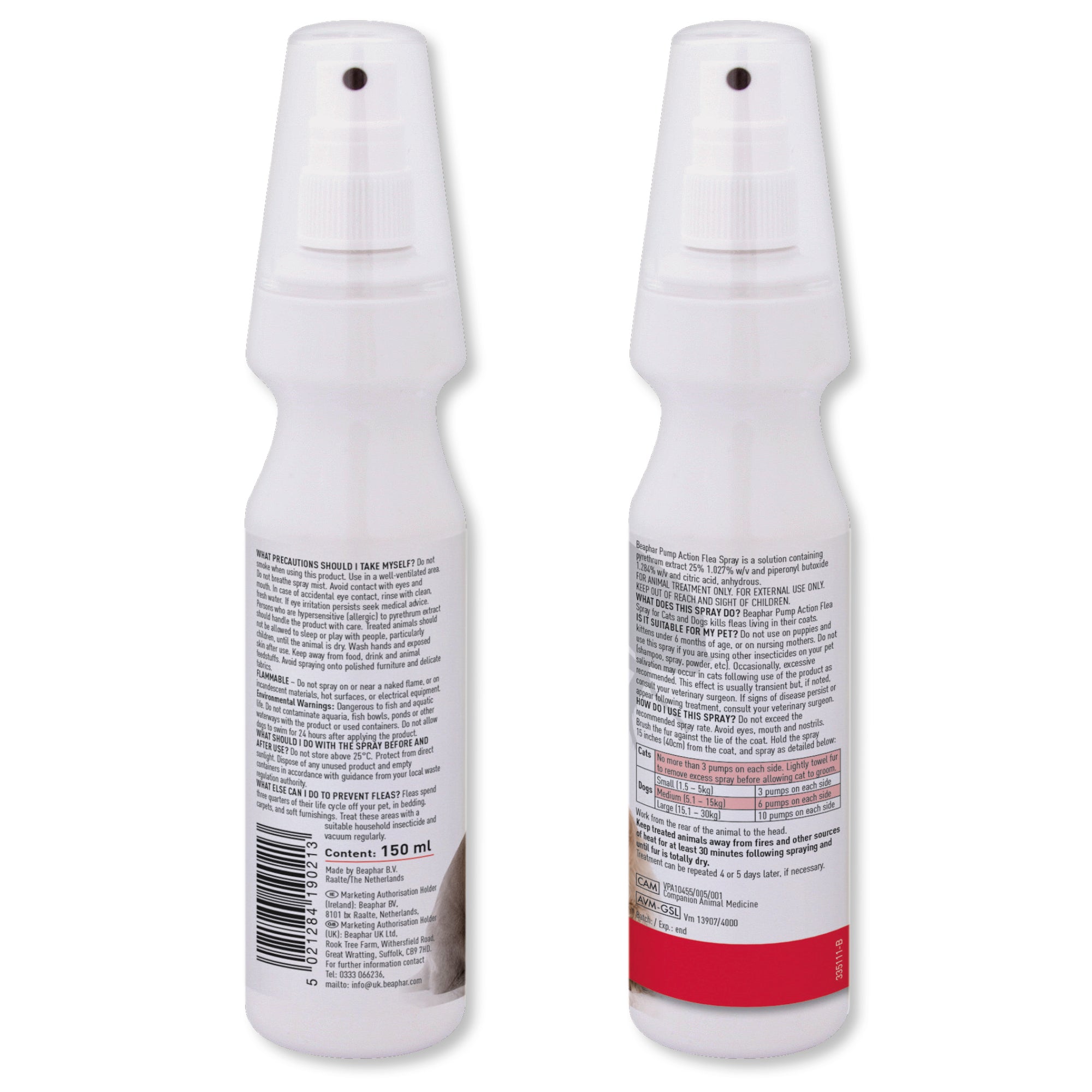 Beaphar Flea Spray for Cats and Dogs 150ml