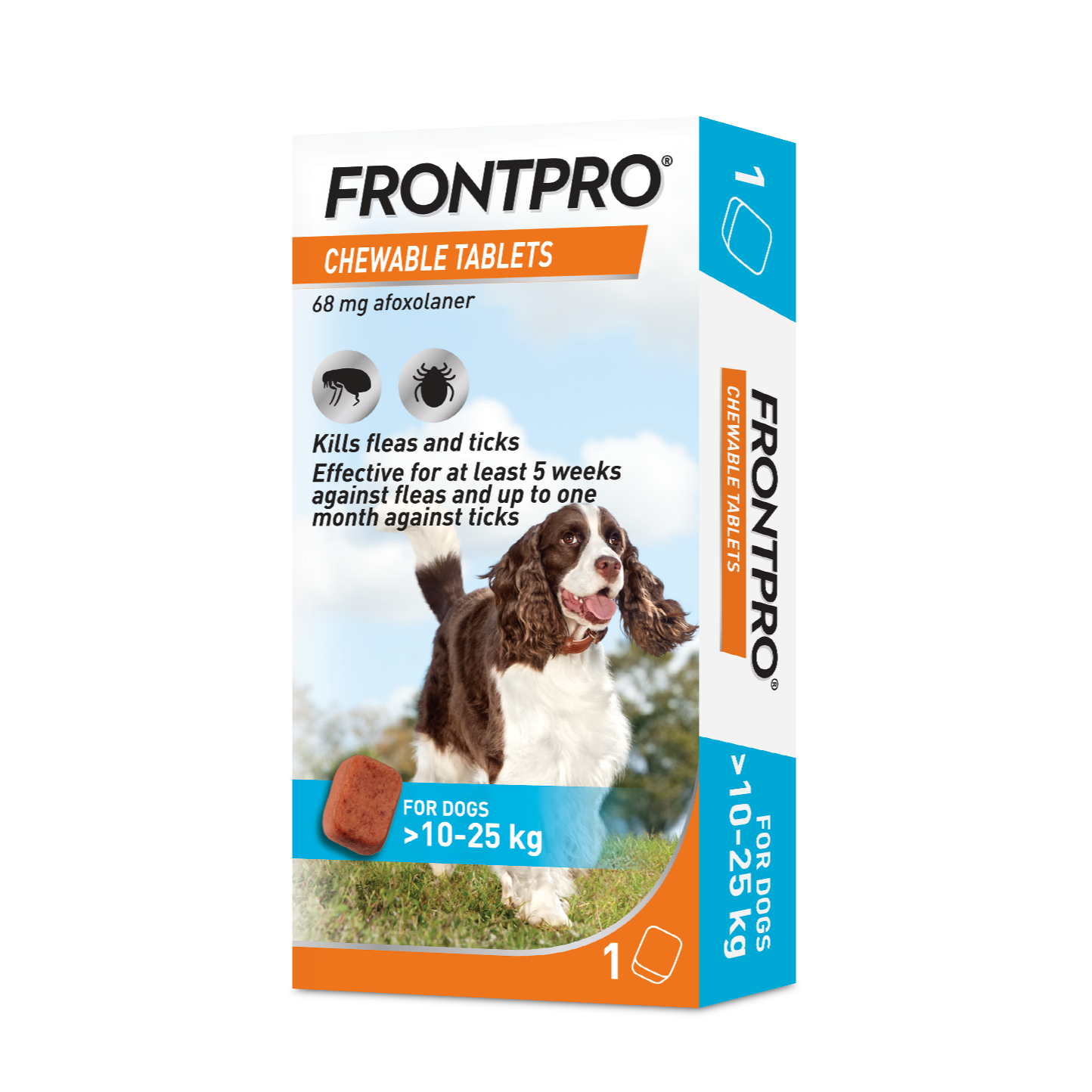 FRONTPRO® Chewable Tablets Flea & Tick Treatment for Dogs 1 Tablet