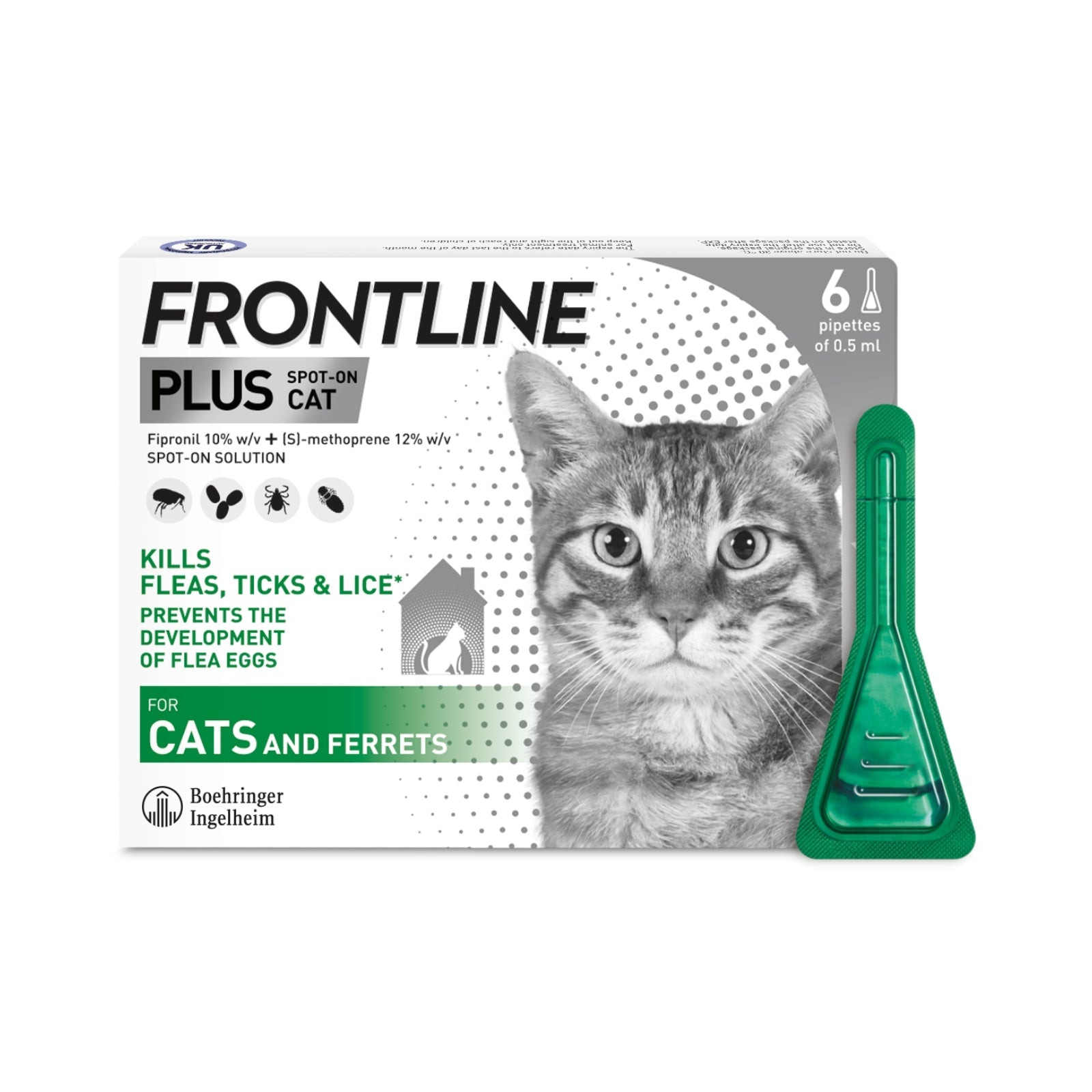 Frontline Plus Flea & Tick Treatment For Cats & Dogs