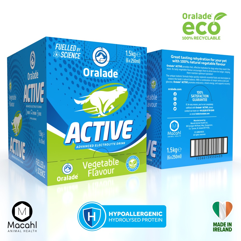 Oralade Active Isotonic Re-Hydration Fluid For Dogs 250ml