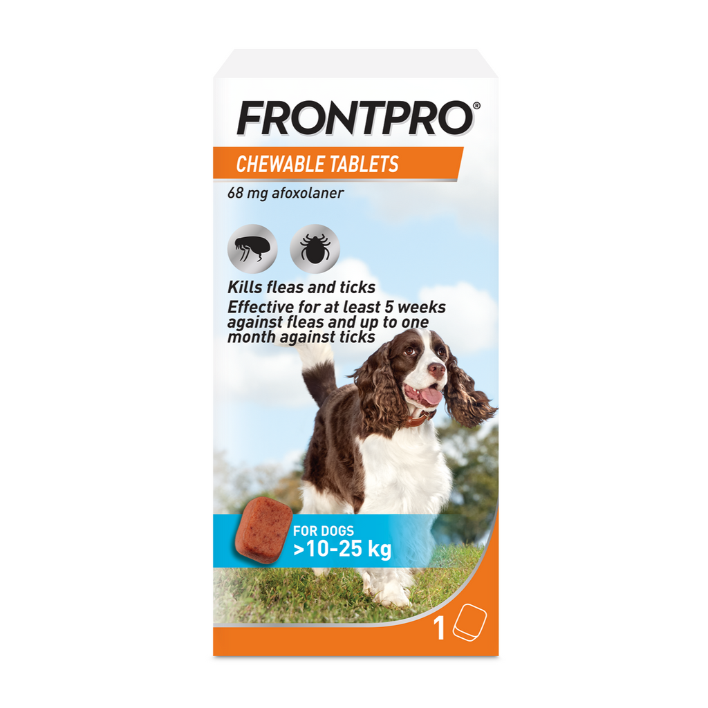 FRONTPRO® Chewable Tablets Flea & Tick Treatment for Dogs 1 Tablet