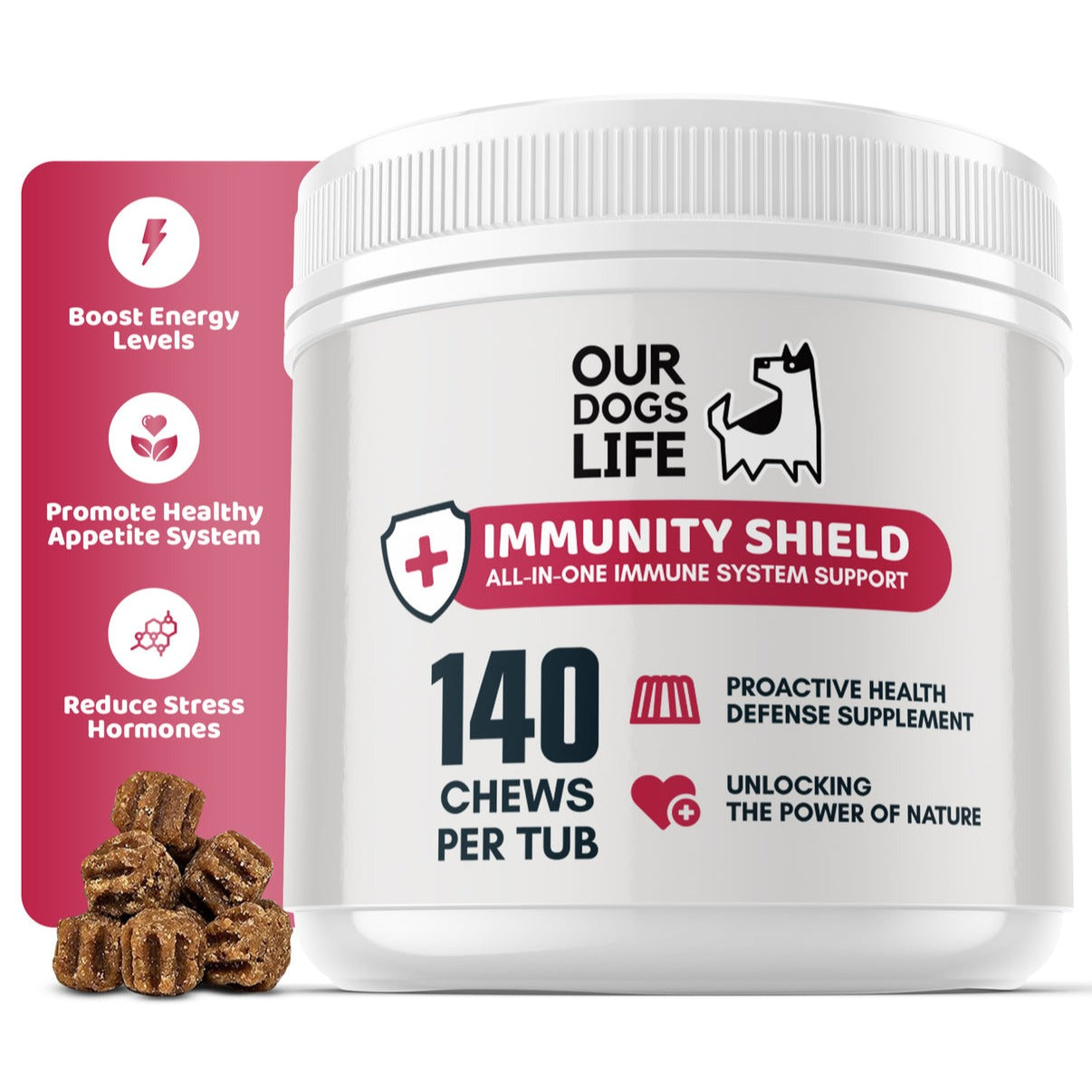 Our Dogs Life Immunity Shield - 140 Chews