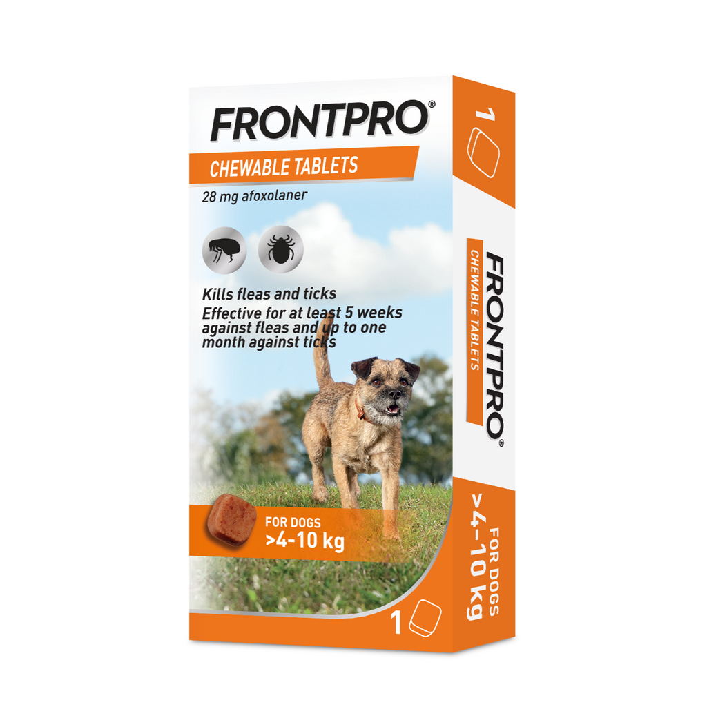 FRONTPRO® Chewable Tablets Flea & Tick Treatment for Dogs 1 Tablet