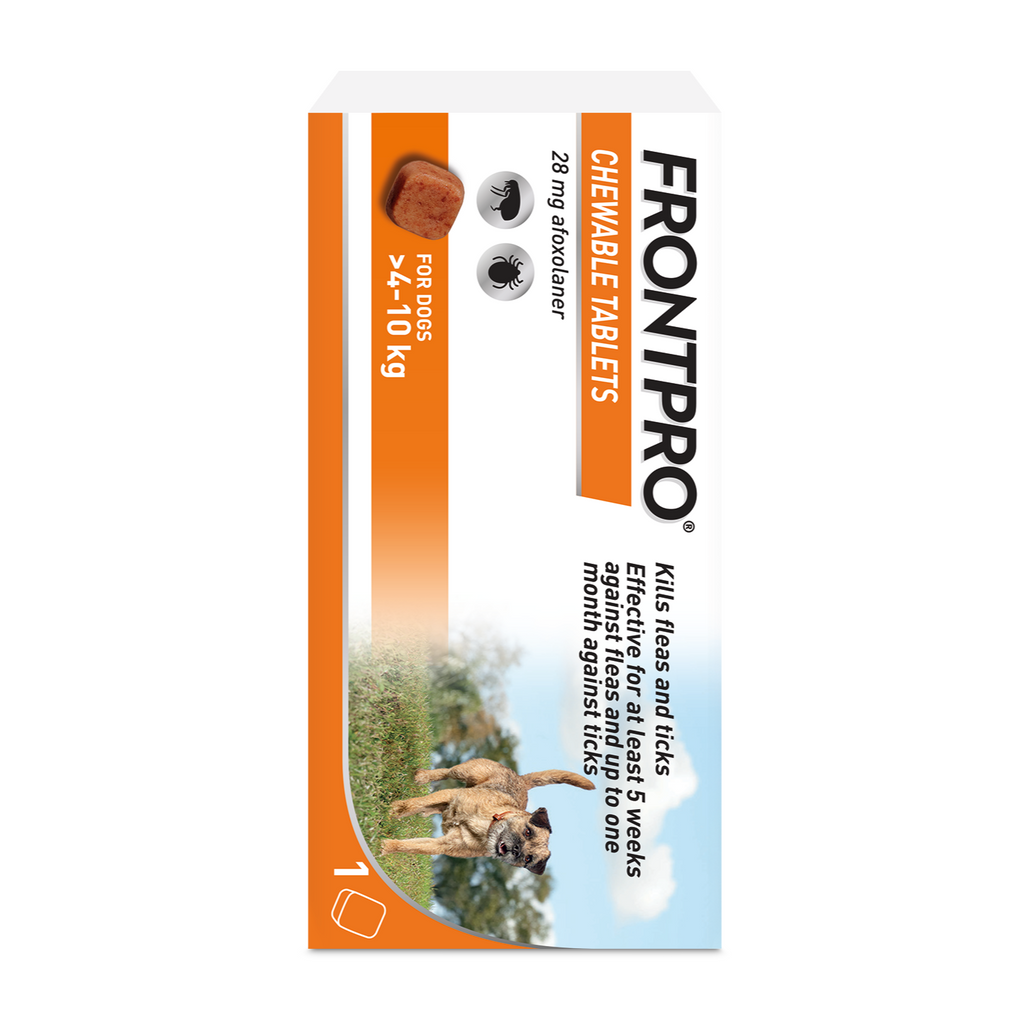 FRONTPRO® Chewable Tablets Flea & Tick Treatment for Dogs 1 Tablet