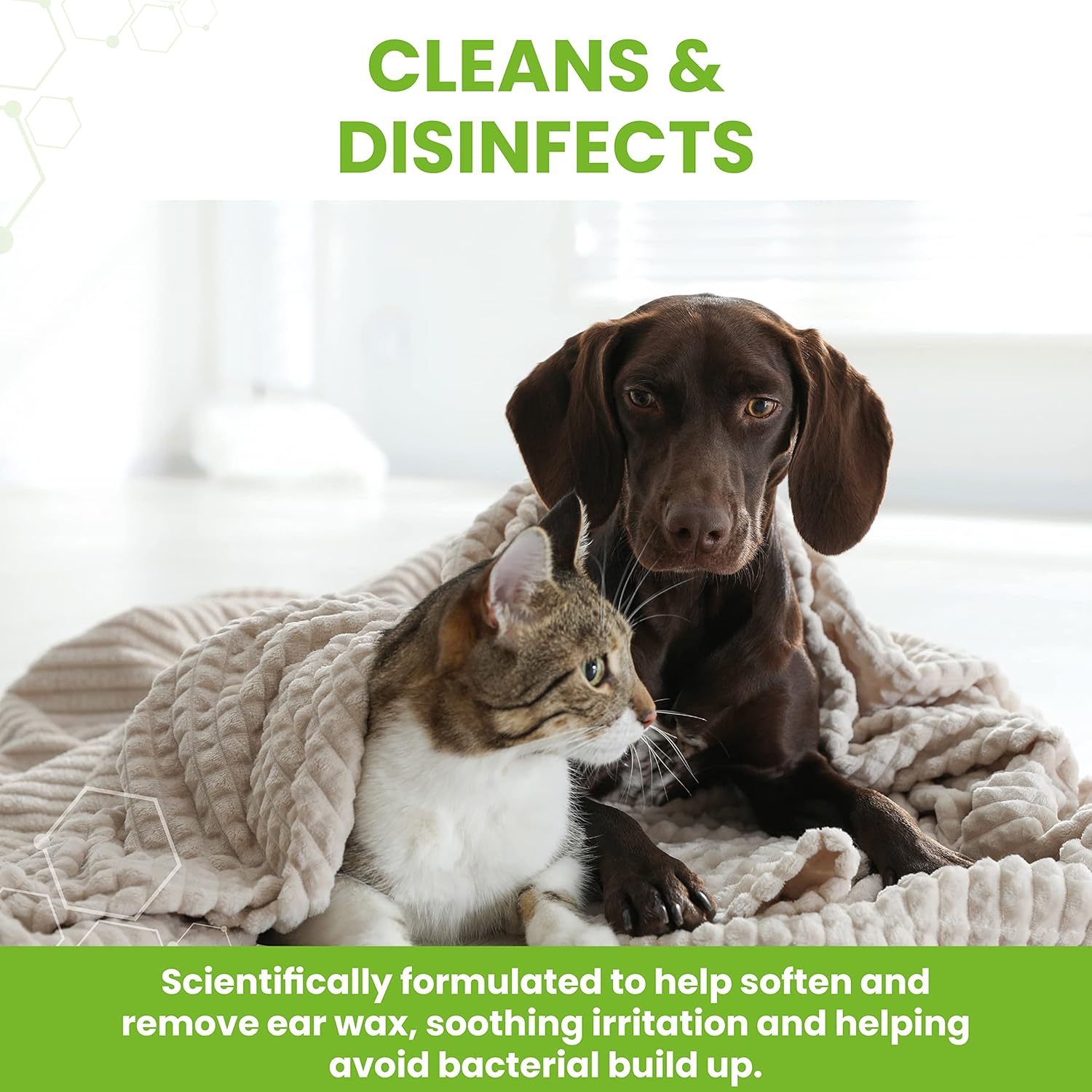 Vetzyme Anti-Bacterial Ear Drops & Cleanser 18ml