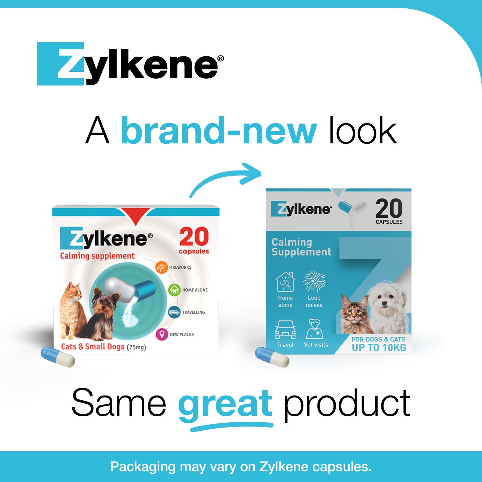 Zylkene Calming Supplement for Cats and Dogs Up to 10kg