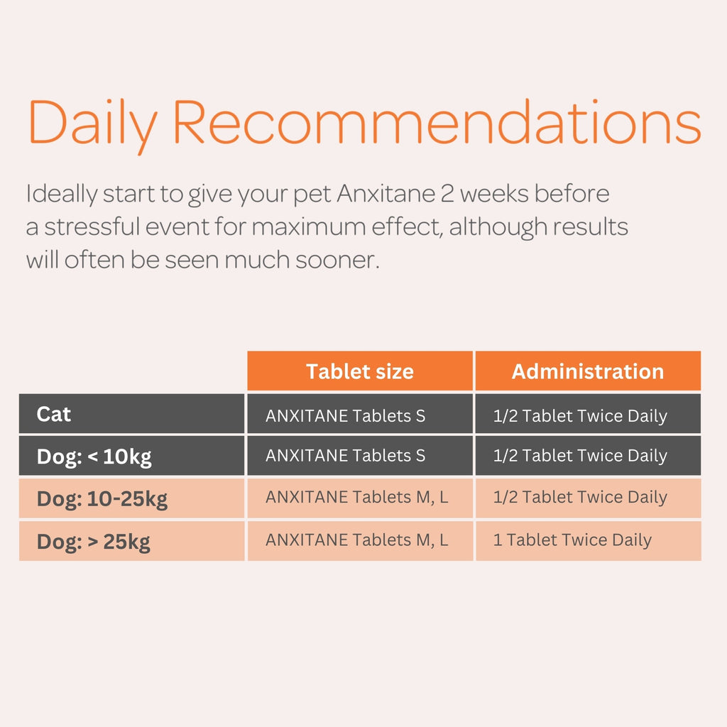 Anxitane Chewable Tablets For Dogs & Cats - 30 Pack