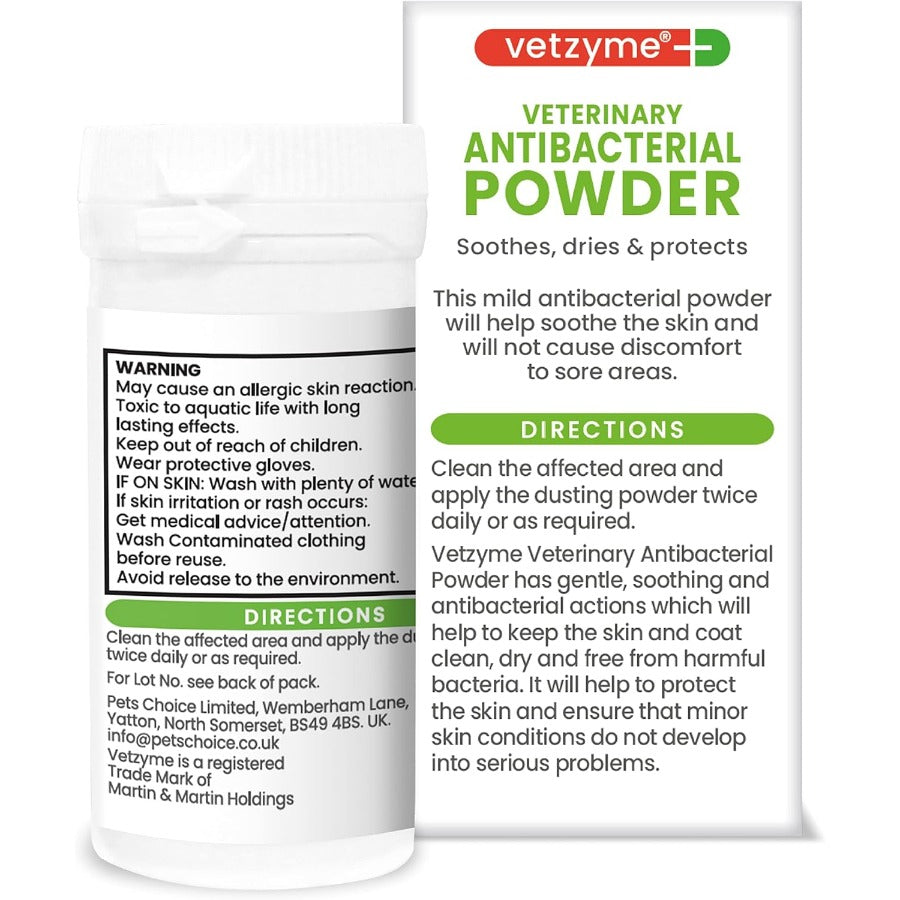 Vetzyme Anti-Bacterial Powder 40g