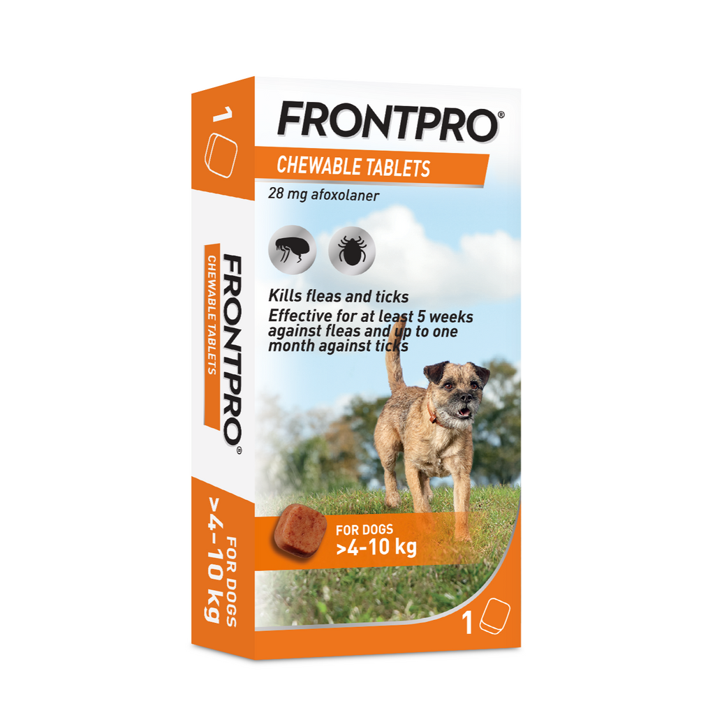 FRONTPRO® Chewable Tablets Flea & Tick Treatment for Dogs 1 Tablet