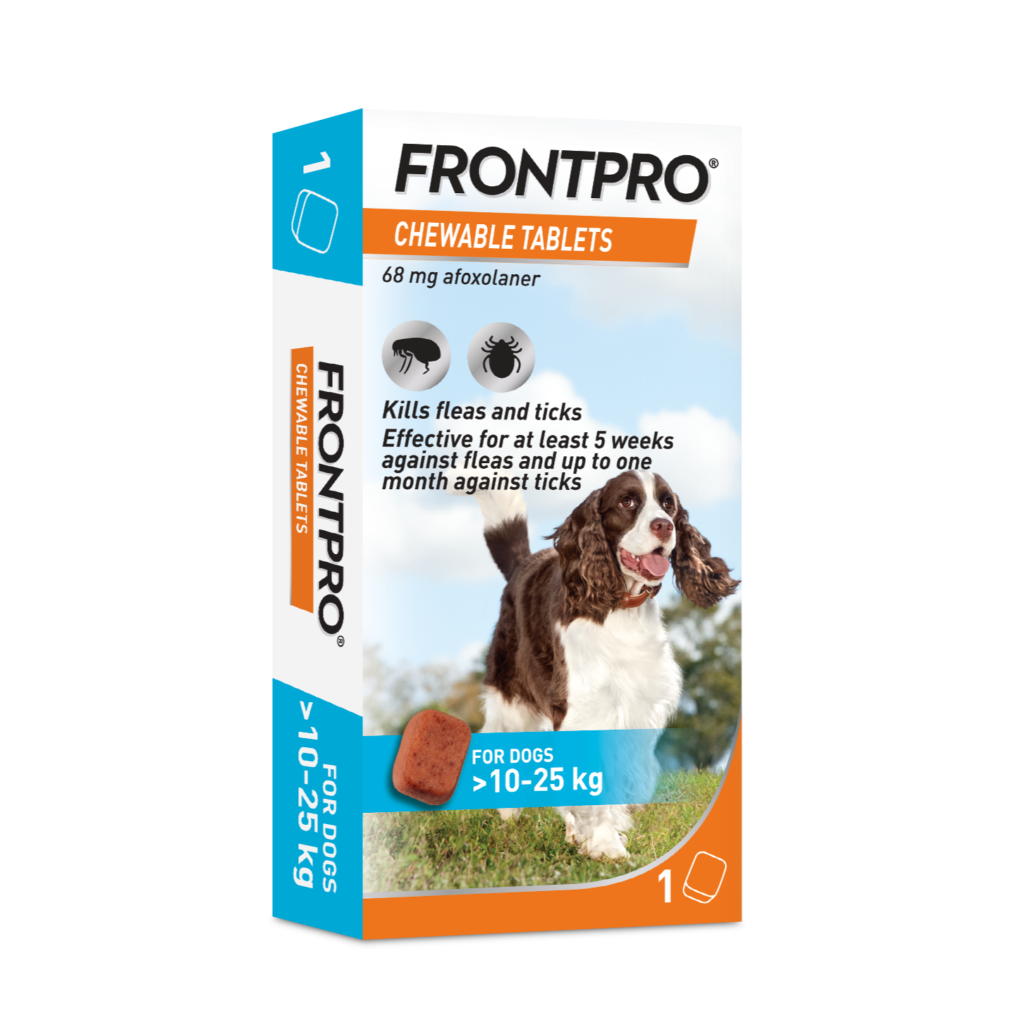 FRONTPRO® Chewable Tablets Flea & Tick Treatment for Dogs 1 Tablet