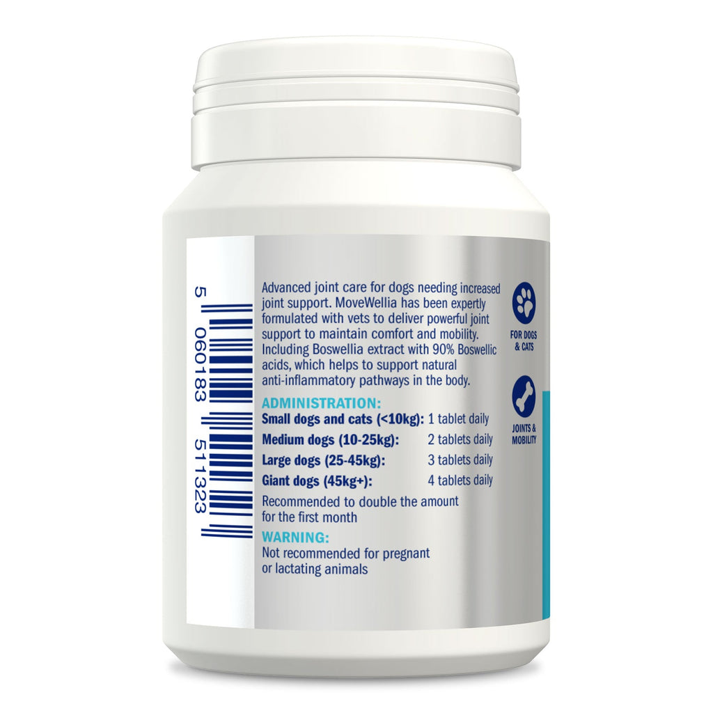 Dorwest Movewellia Advanced Joint Care Tablets For Cats & Dogs