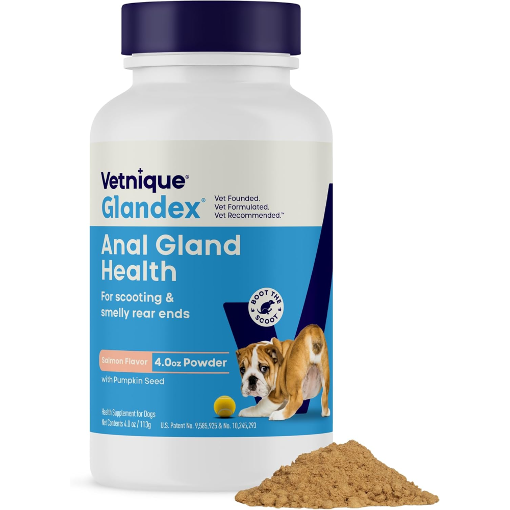 Glandex Vegan Salmon Flavoured Powder Dog Anal Gland Supplement